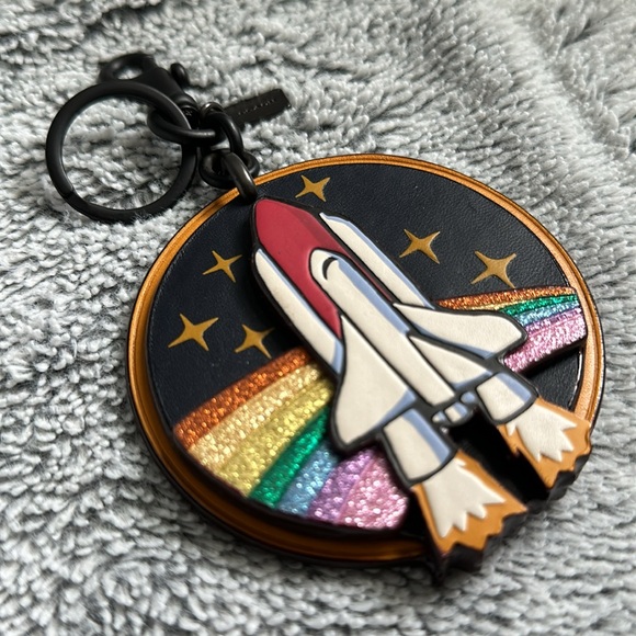 Coach Rainbow Rocket Patch Fob #87370 - Picture 2 of 9